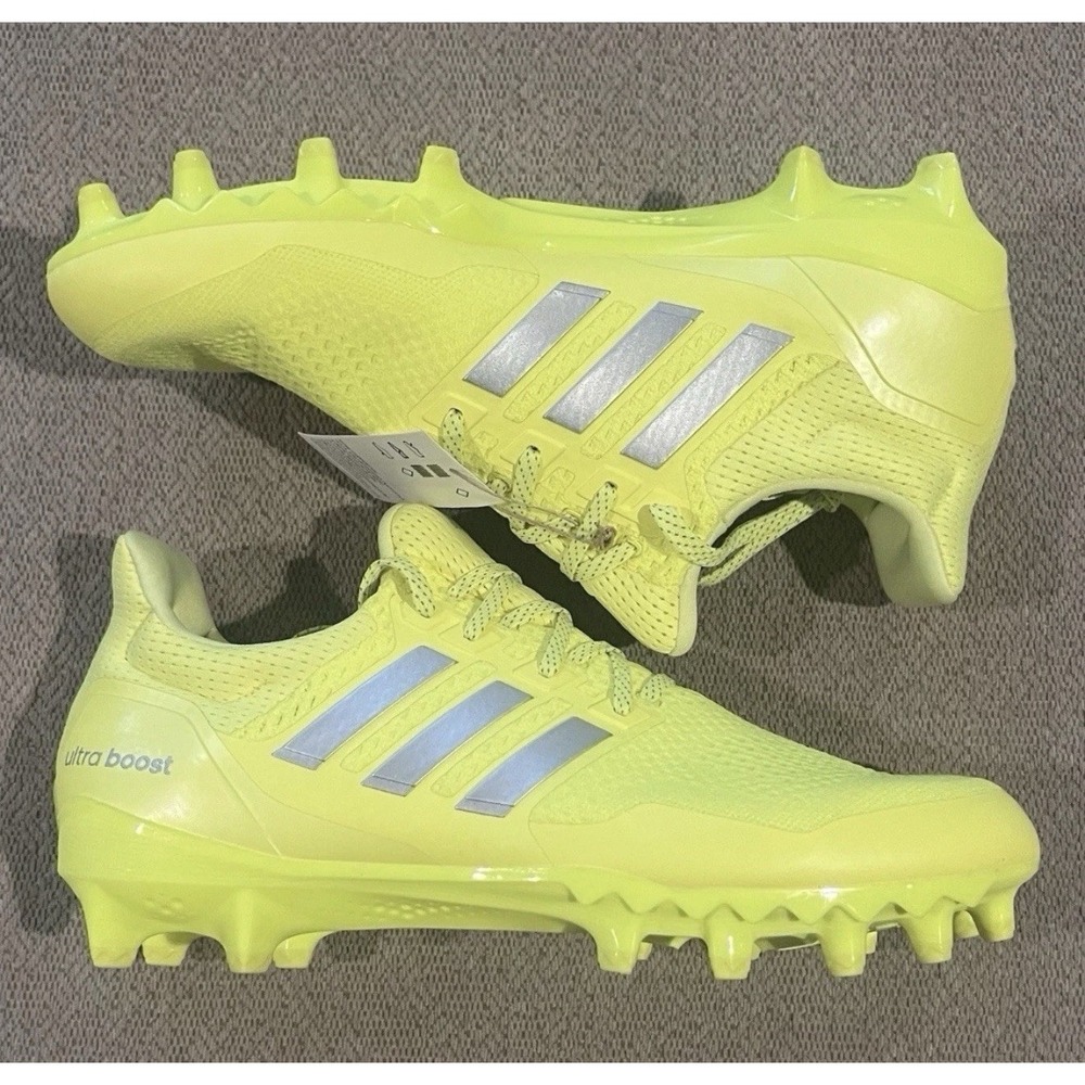 Men's Adidas UltraBoost Football Cleats Solar Yellow JP7413 US Size 11 New‎ Rare